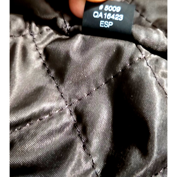 Sean John Leather Jacket XXL Brown Quilted Lined Zip Front Logo NWT Y2K fashion - Picture 15 of 15